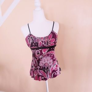 Rampage Floral Spaghetti Strap Shirt